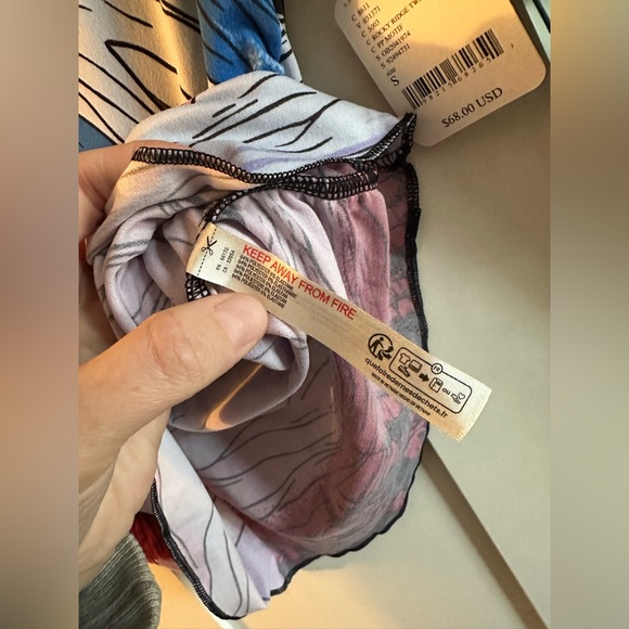 NWT FREE PEOPLE Movement Right On Run Printed Long Sleeve Layer Rocky Ridge - Picture 10 of 10